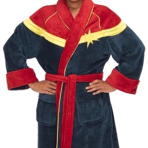 Captain Marvel Bathrobe NWT